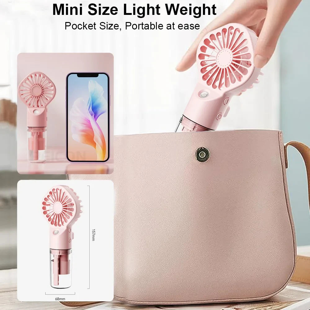 Mini Handheld Mist Fan
